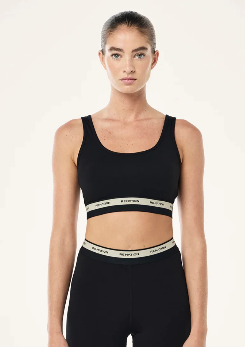 Avant Scoop Sports Bra - Black/Biscuit - Image 2