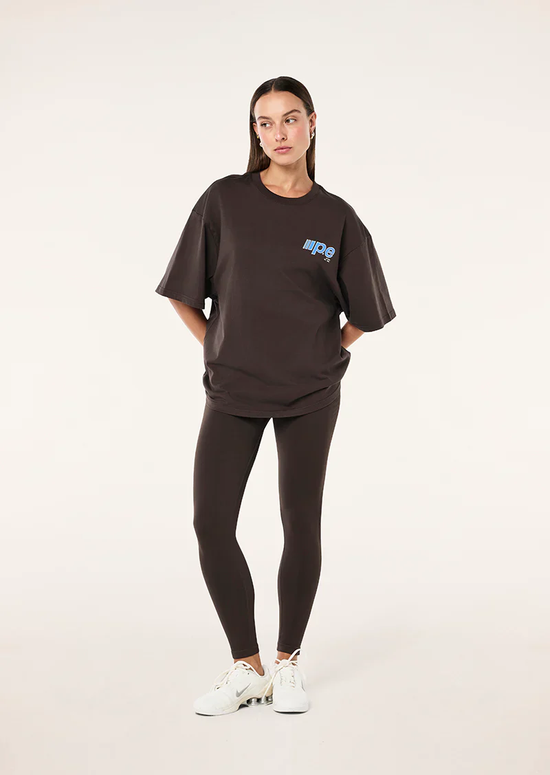 Glide Oversized Tee - Coffee