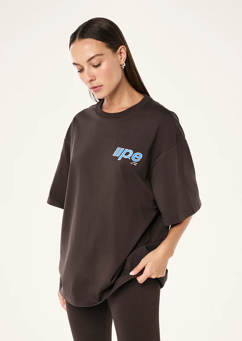 Glide Oversized Tee - Coffee - Image 2