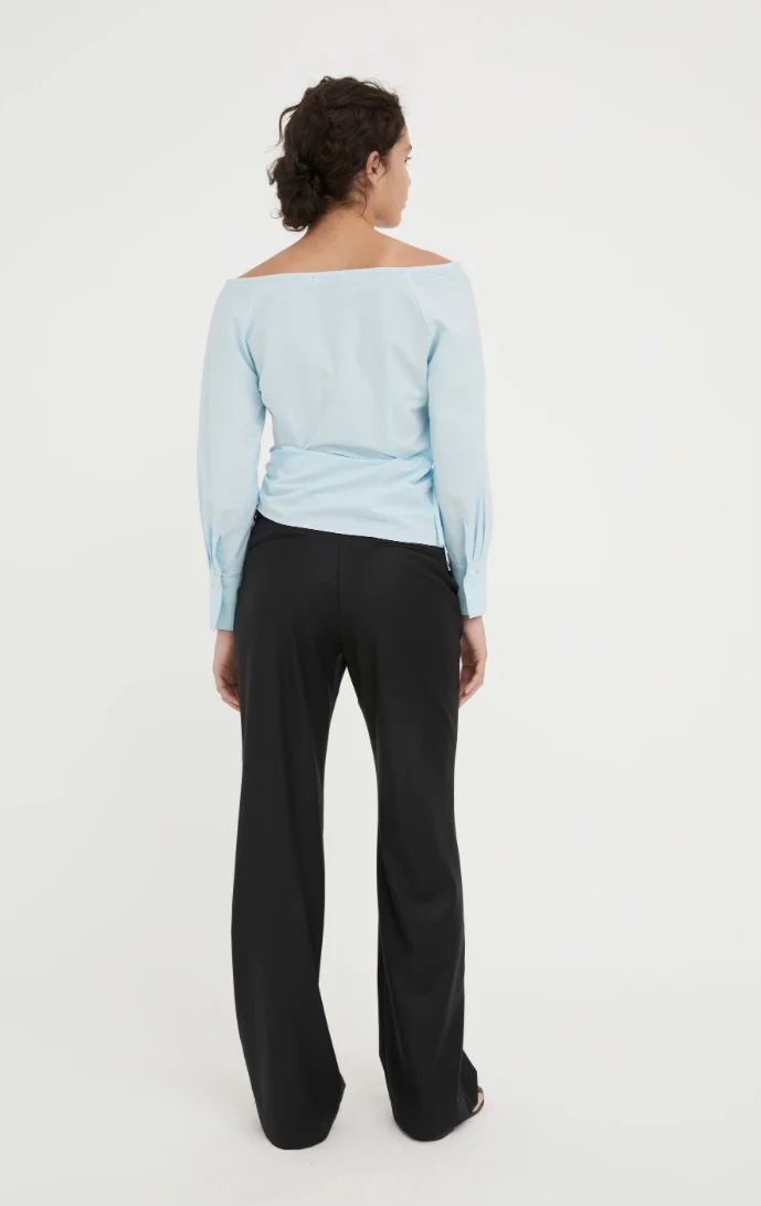Ines Wool Trouser - Black - Image 3