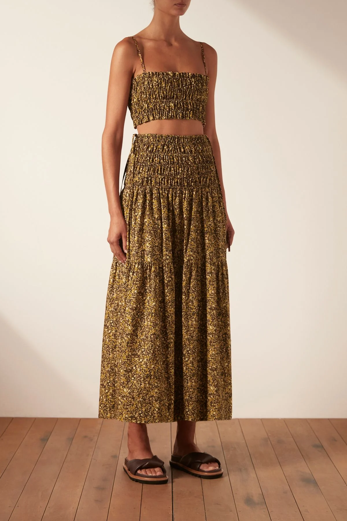 Lilou Shirred Maxi Skirt - Image 2