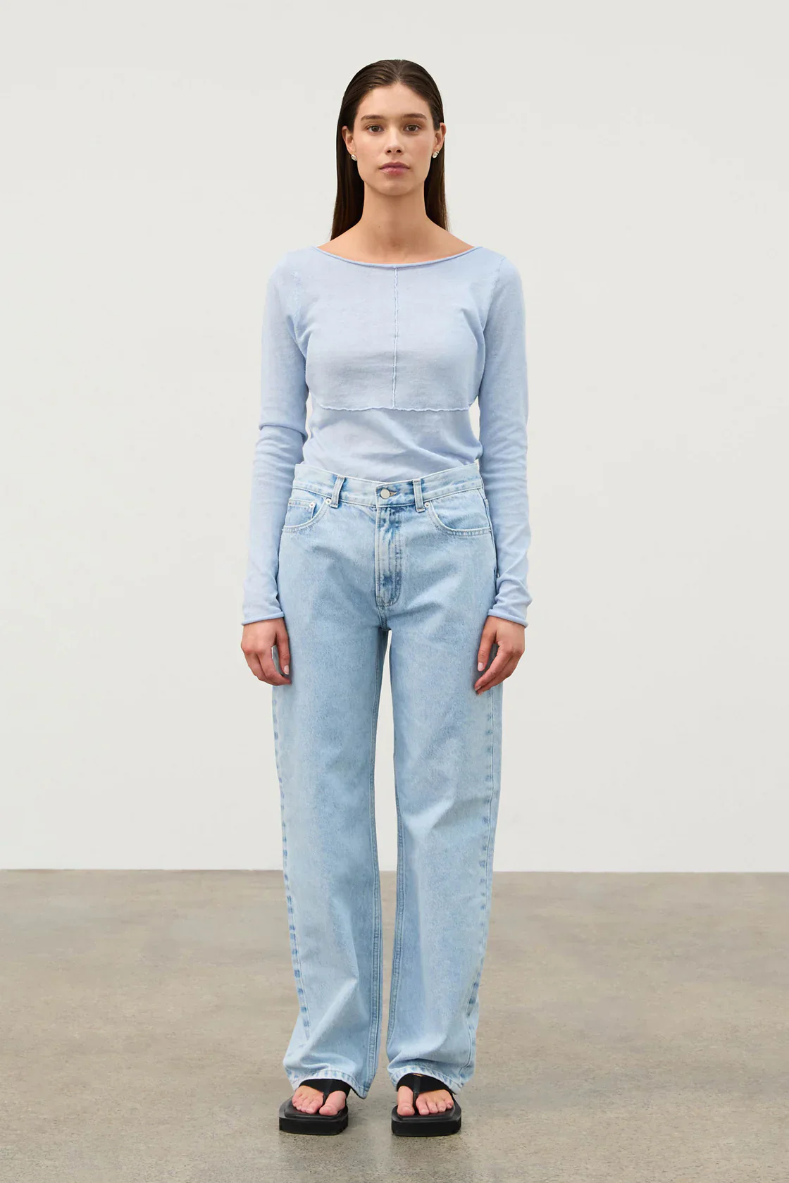Mid Rise Jean - Light Wash - Image 2