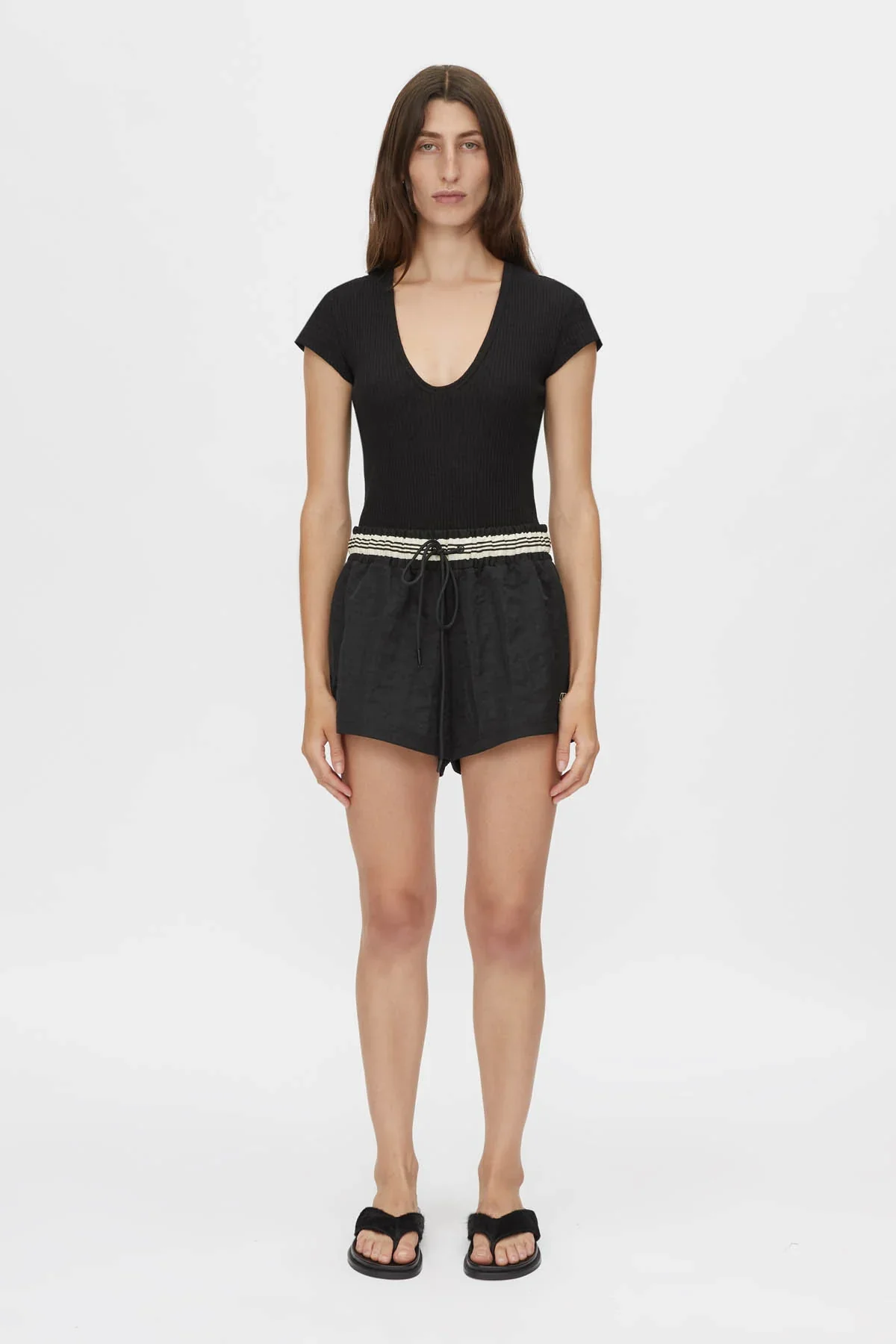 Mimas Monogram Short - Black - Image 2
