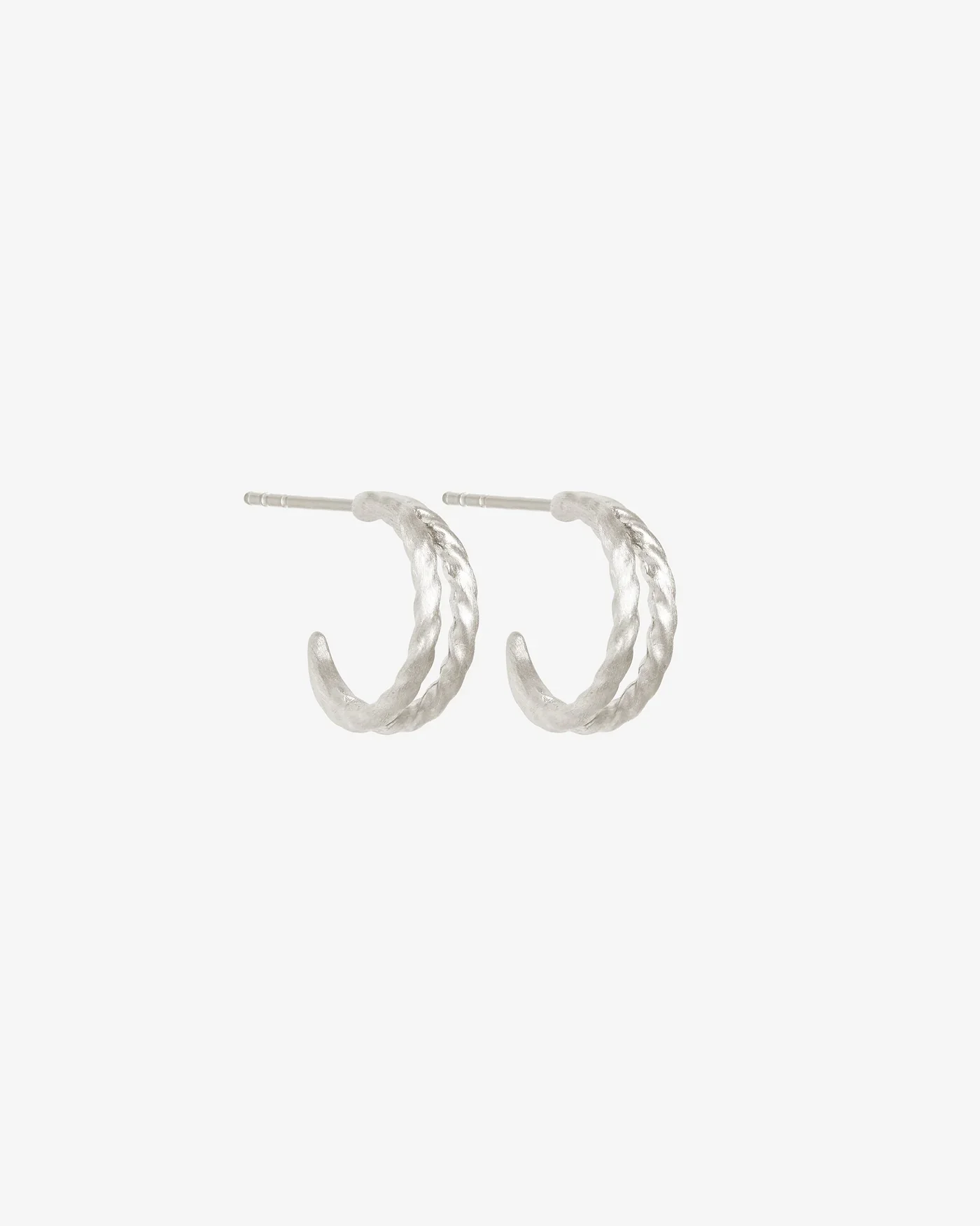 Priam Split Hoops - Silver