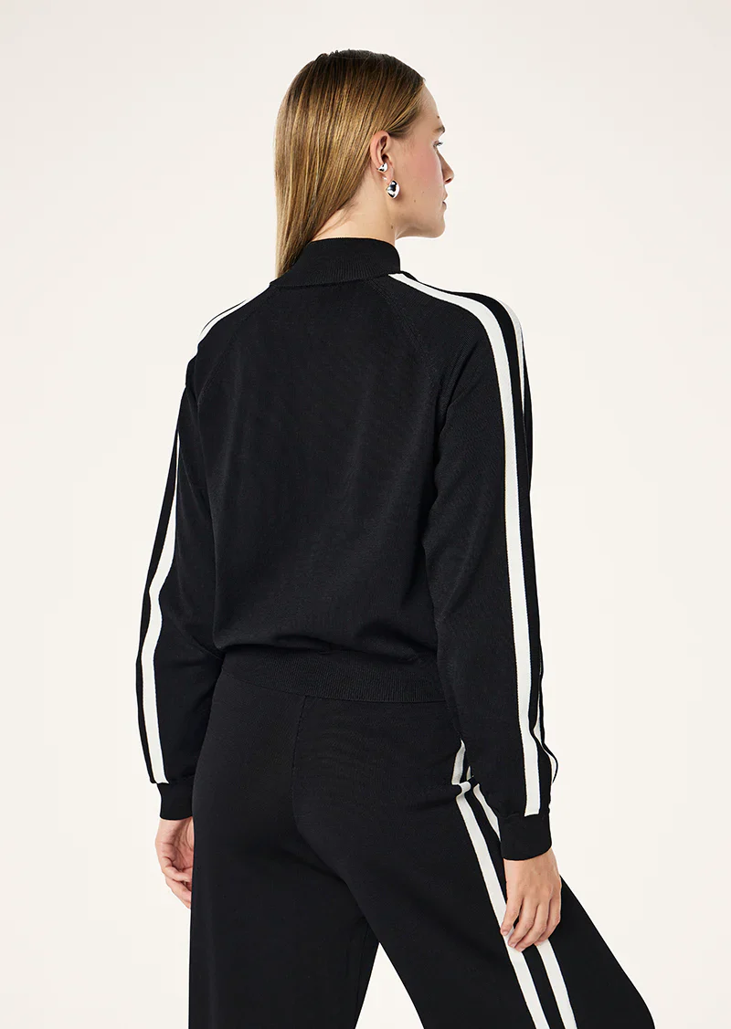 Retreat Knit Jacket - Black/Whisper White - Image 3