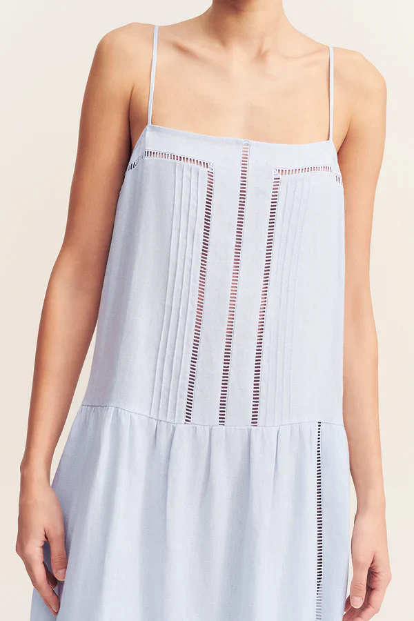 Tommy Square Neck Maxi Dress - Sky Blue - Image 2