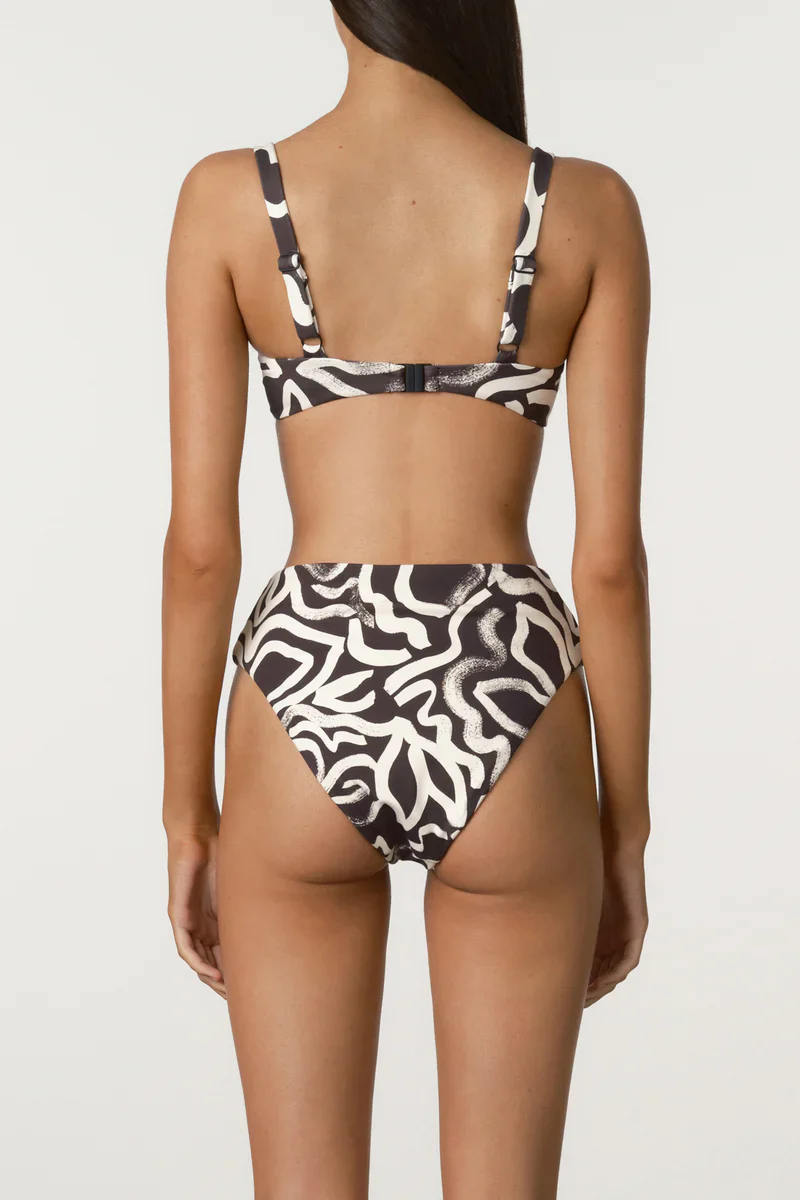 Waisted Full Brief - Paint Flower - Image 2