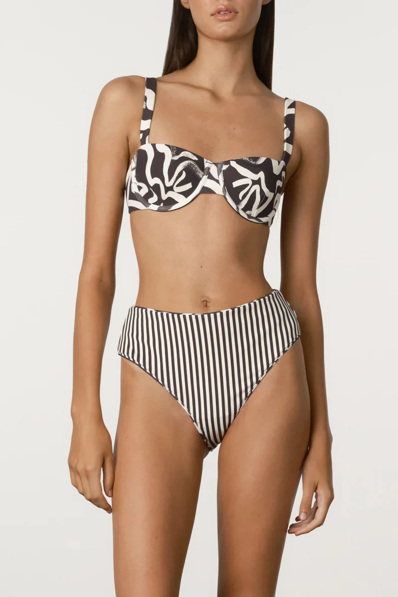 Waisted Full Brief - Paint Flower - Image 3