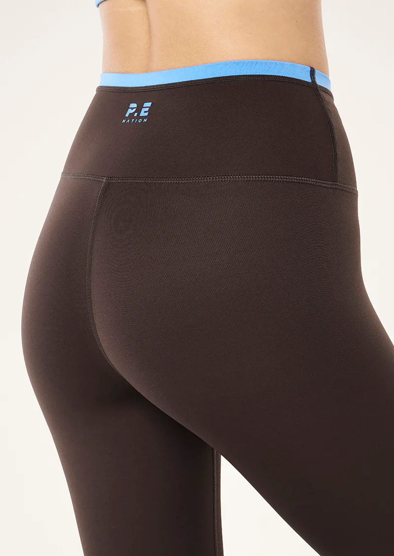 Vita Full Length Legging - Coffee/Marina - Image 3
